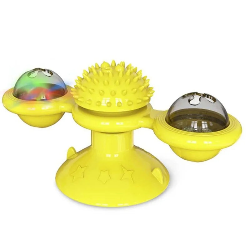 Windmill Interactive Cat Toy Puzzle Turntable for Cats and Kittens
