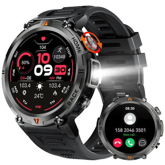 LaNikar KE3 Smart Watch Bluetooth Call Health Monitor Android - Arthur's Wellness Emporium