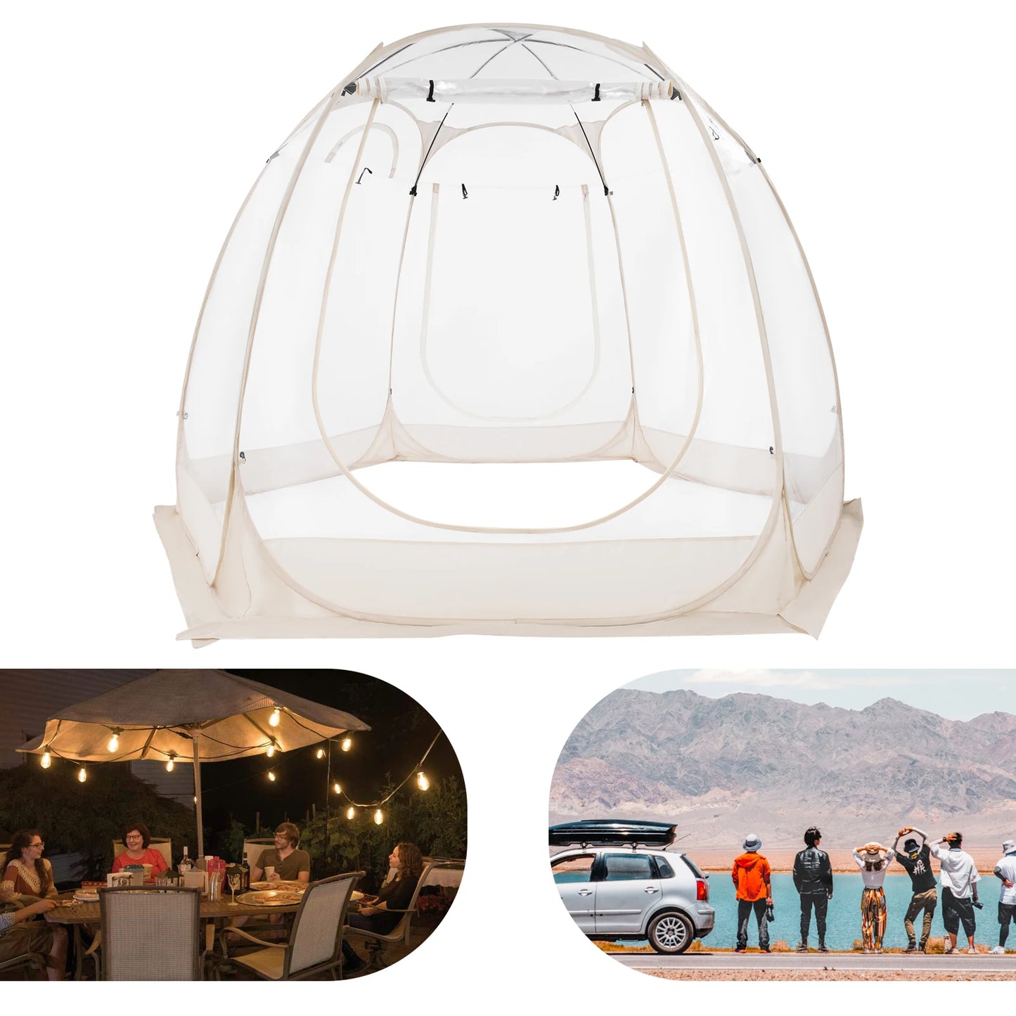 Clear Pop Up Bubble Tent For Outdoor Garden And Courtyard - Arthur's Wellness Emporium