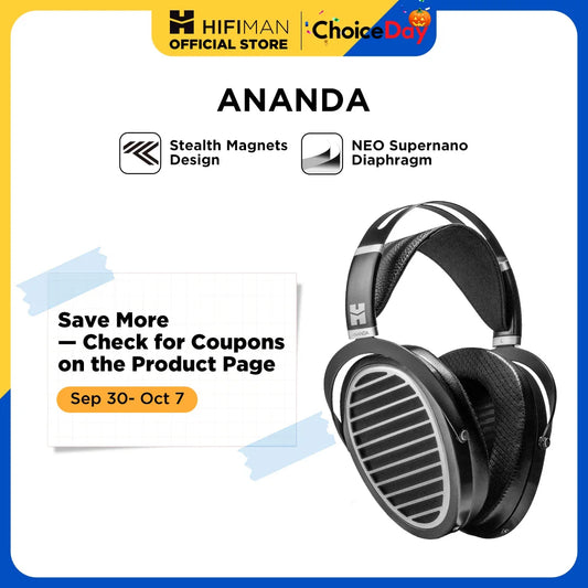 Hifiman Ananda Stealth Magnet Open Back Over Ear Planar Headphones