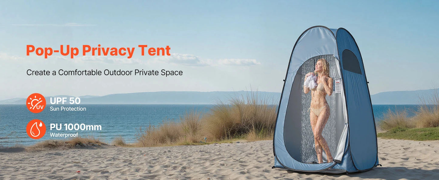 SucceBuy Pop Up Shower Tent Instant Portable Privacy Changing Room - Arthur's Wellness Emporium