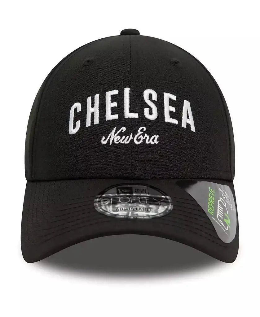 New Era 9FORTY Unisex Adjustable Cap Black Chelsea Logo - Arthur's Wellness Emporium