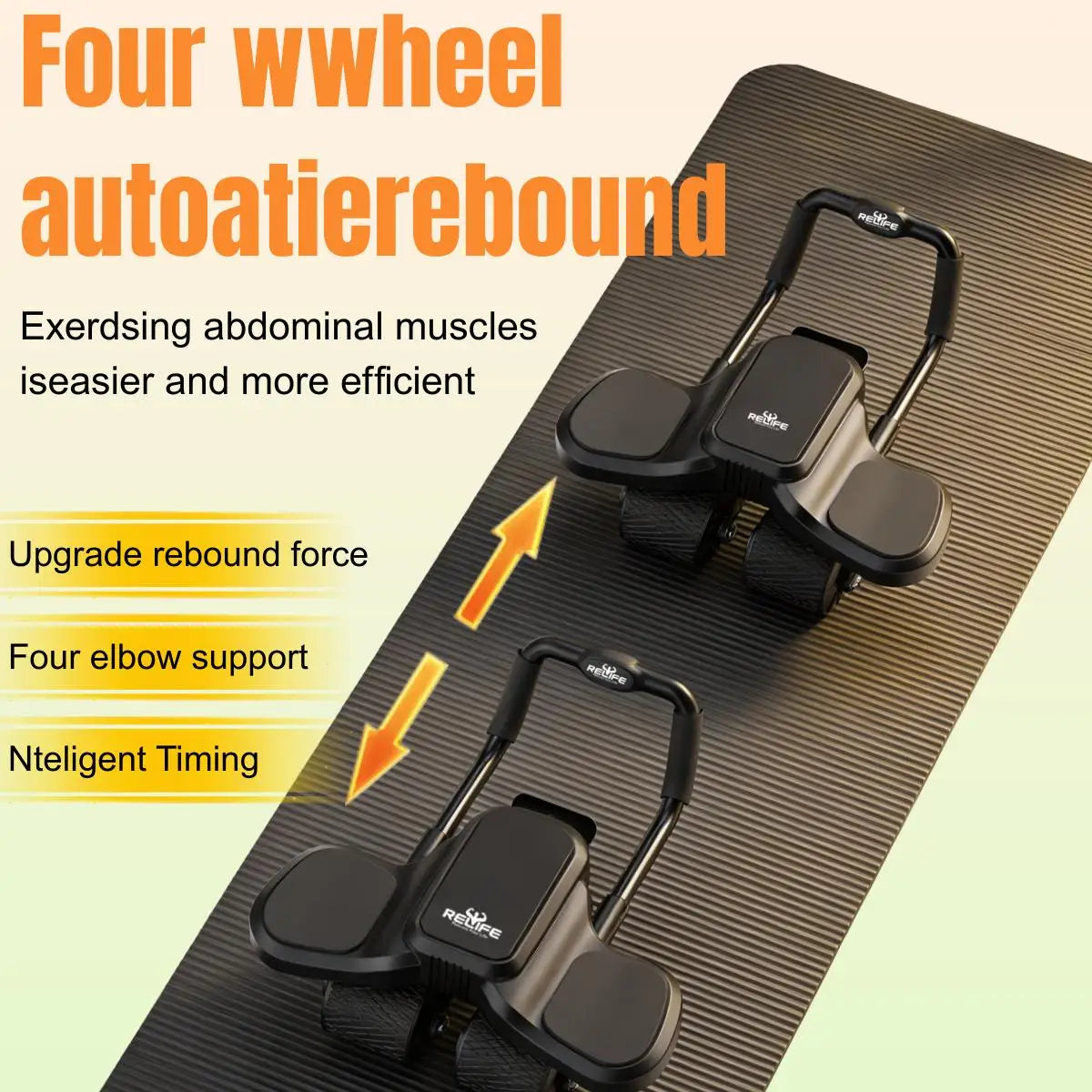 Ab Wheel Roller With Elbow Support And Upgraded Knee Mat - Arthur's Wellness Emporium