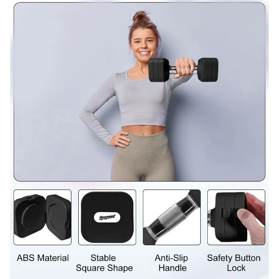 Adjustable Dumbbell Set Free Weights For Home Gym Workouts - Arthur's Wellness Emporium