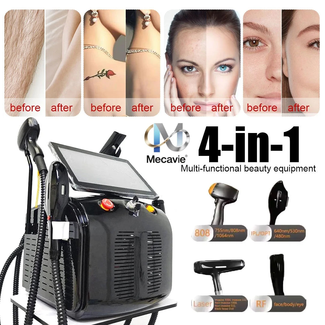 Emsnova 4In1 Diode Laser Pico 808 Hair Removal System - Arthur's Wellness Emporium