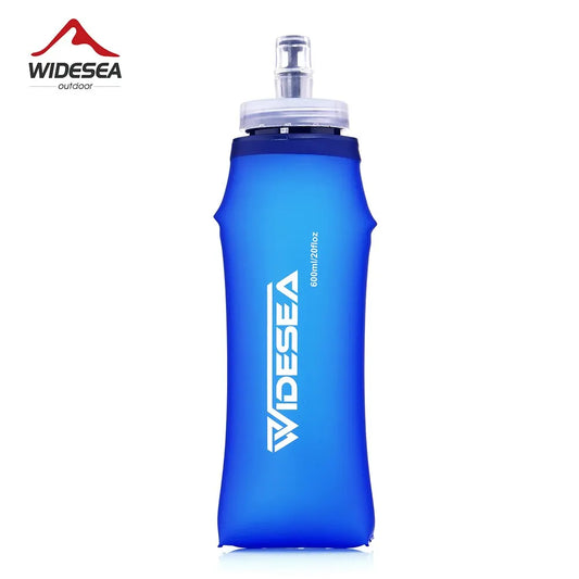 Widesea Soft Foldable Water Bottle BPA Free For Outdoor Running Hiking