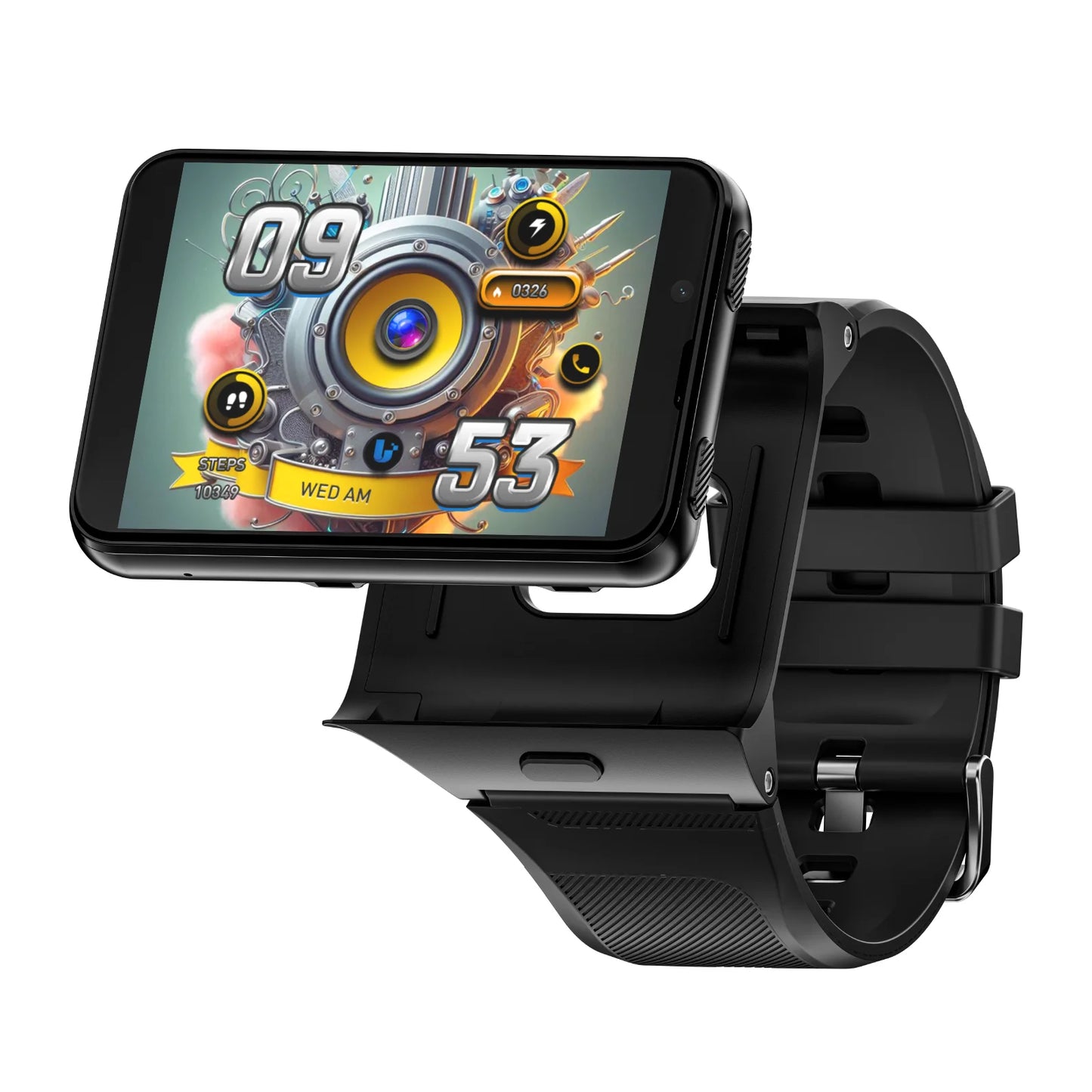 Lokmat Appllp Max Android Smartwatch Detachable Strap 4G WiFi - Arthur's Wellness Emporium