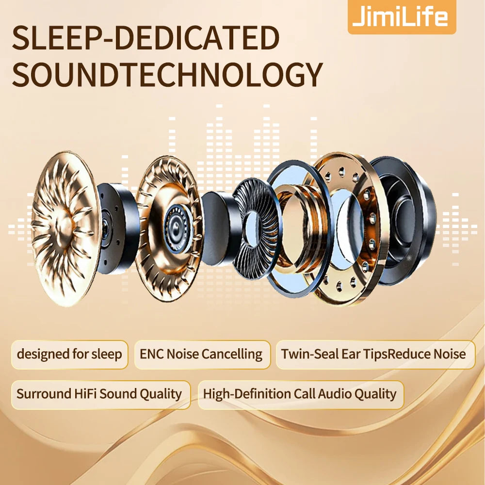JimiLife Mini Invisible Wireless Earphones With Noise Cancellation