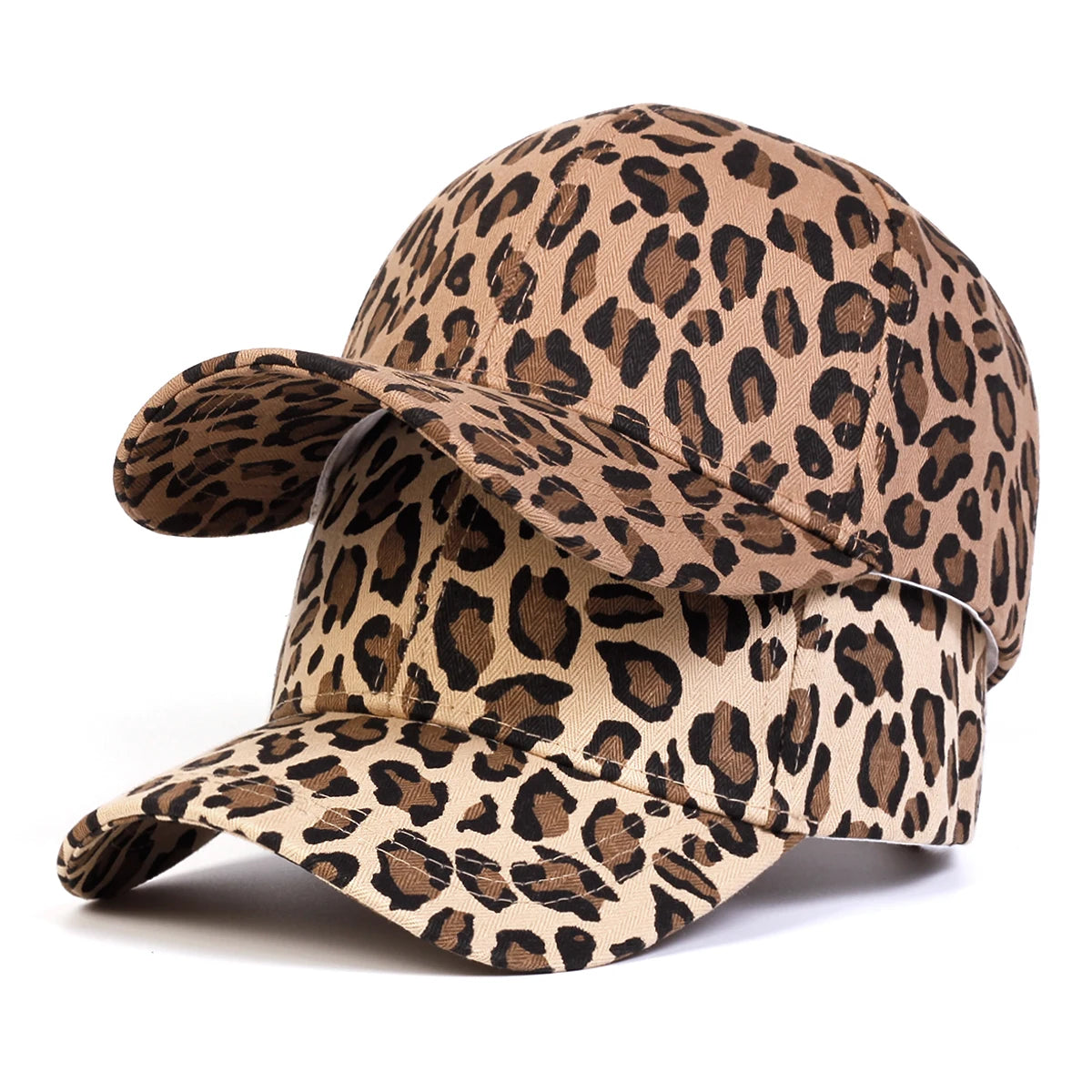 Unisex Leopard Print Baseball Cap Adjustable Sun Hat - Arthur's Wellness Emporium