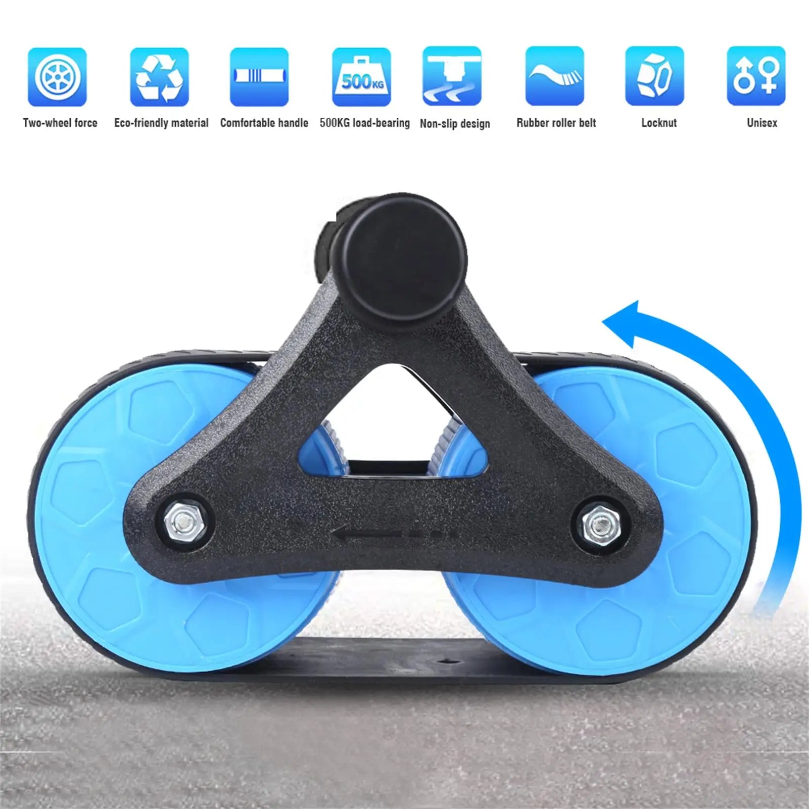 Hign-concerned Springback Wheels Abs Exerciser Push Up - Arthur's Wellness Emporium
