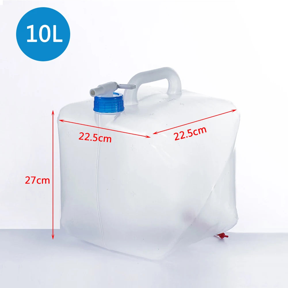 Foldable Water Container with Spigot for Emergency Use