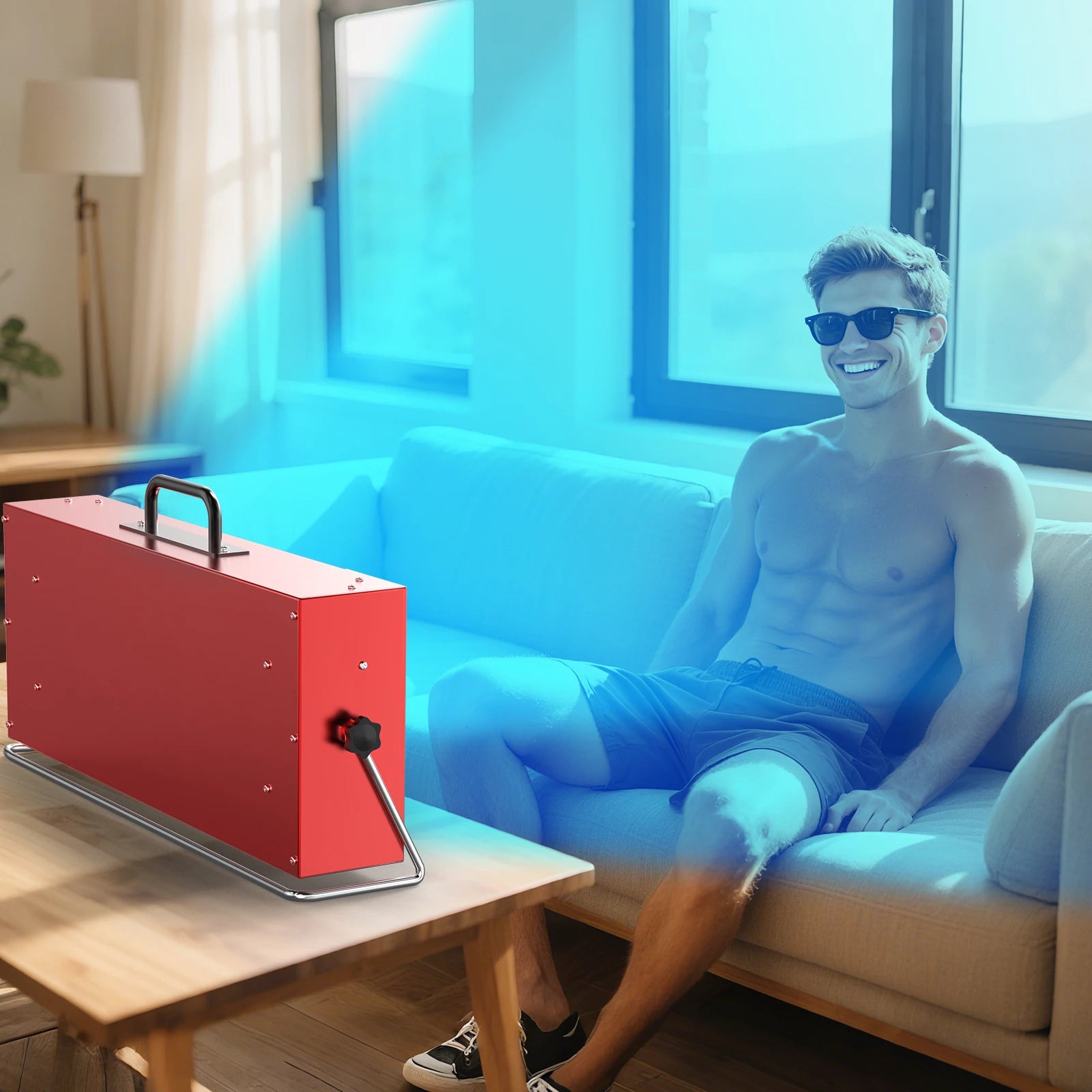 KTSC Ultraviolet Tanning Lamp Indoor Adjustable UVA UVB Light - Arthur's Wellness Emporium