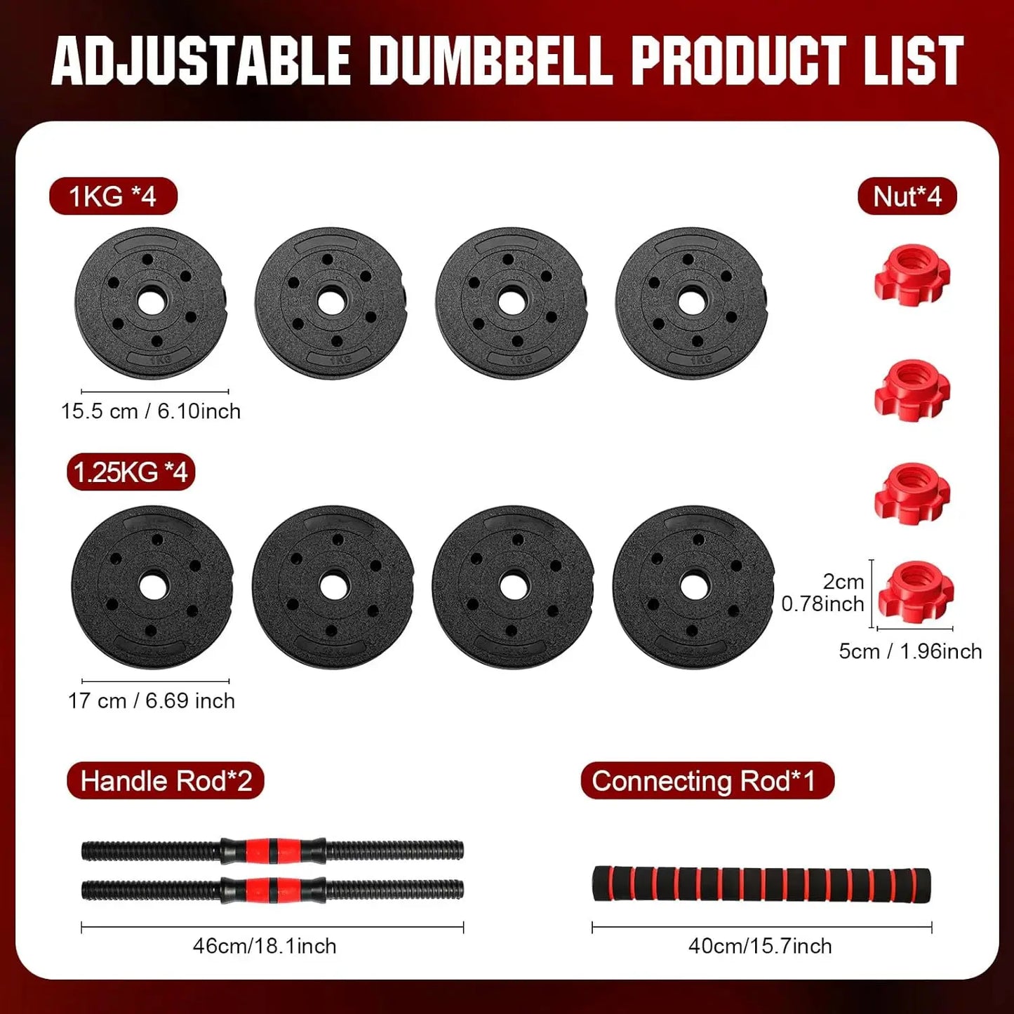 2-In-1 Adjustable Dumbbell and Barbell Set for Home Fitness - Arthur's Wellness Emporium