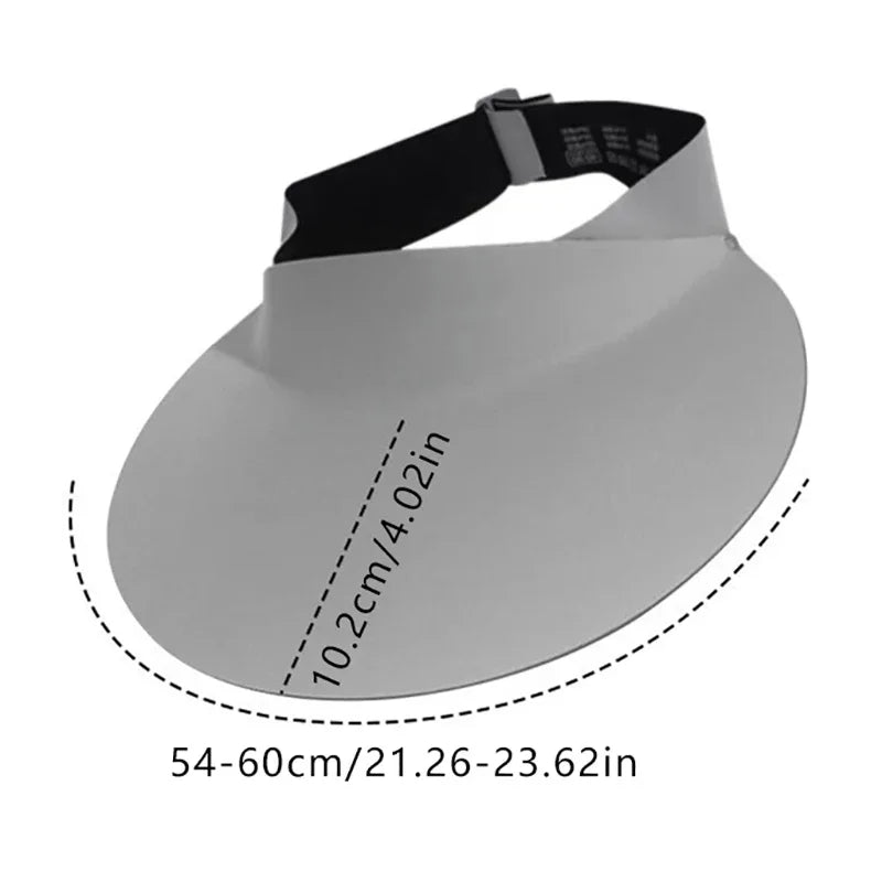 Summer Foldable Visor Hat Wide Brim Quick Dry Sun Shield - Arthur's Wellness Emporium