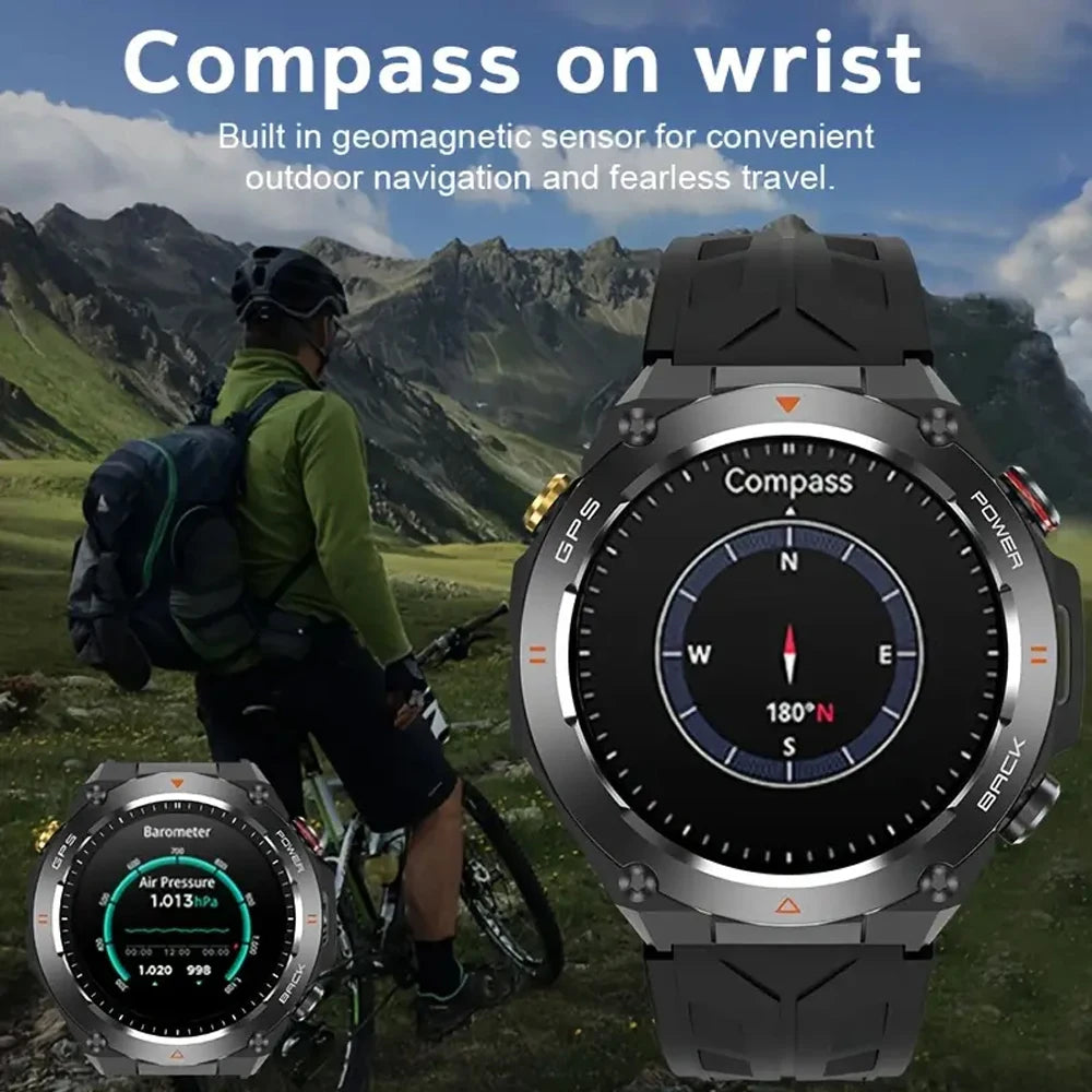 SENBONO Built-In GPS Smartwatch Bluetooth Calling 1ATM Fitness Tracker - Arthur's Wellness Emporium