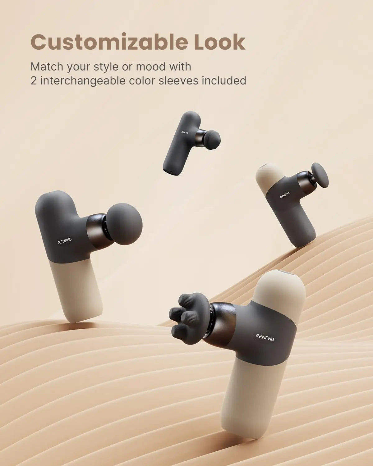 Mini Thermal Massage Gun With Heat Portable Percussion Massager Case