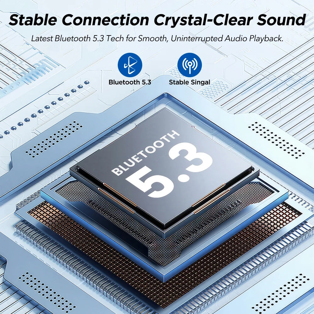 MPOW X14 Bone Conduction Headphones Bluetooth 5.3 With Mic IPX6 Waterproof