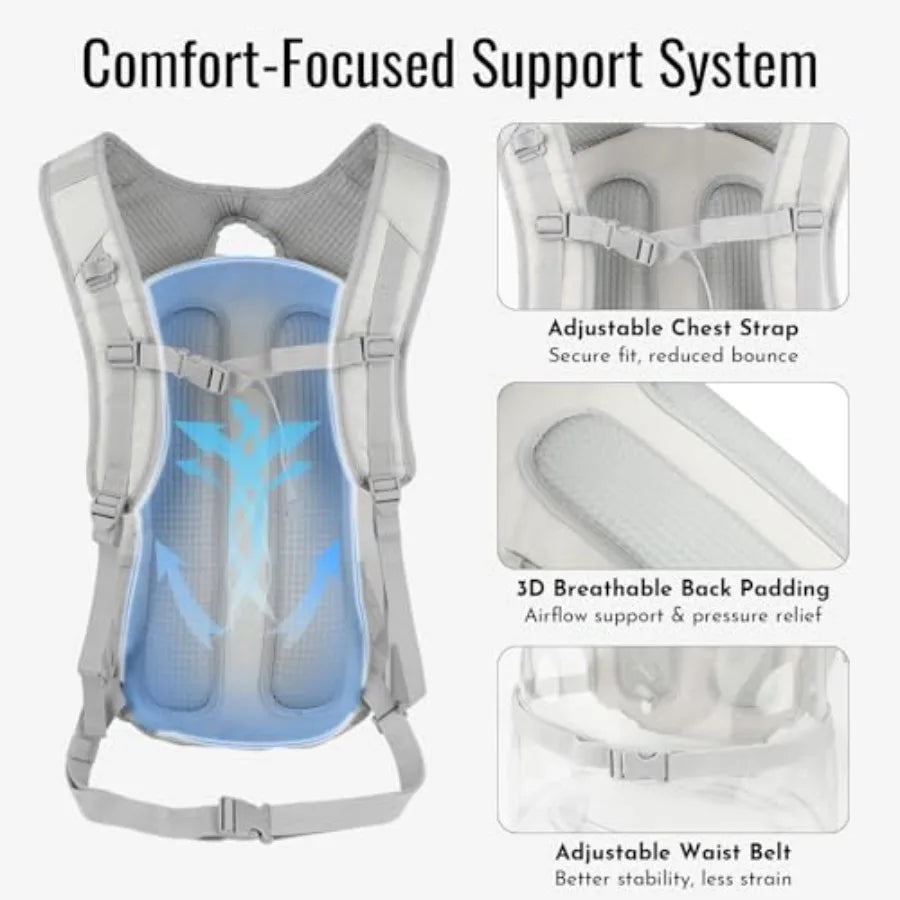 Multipurpose Hiking Backpack With Hydration Bladder And Insulated Compartment - Arthur's Wellness Emporium
