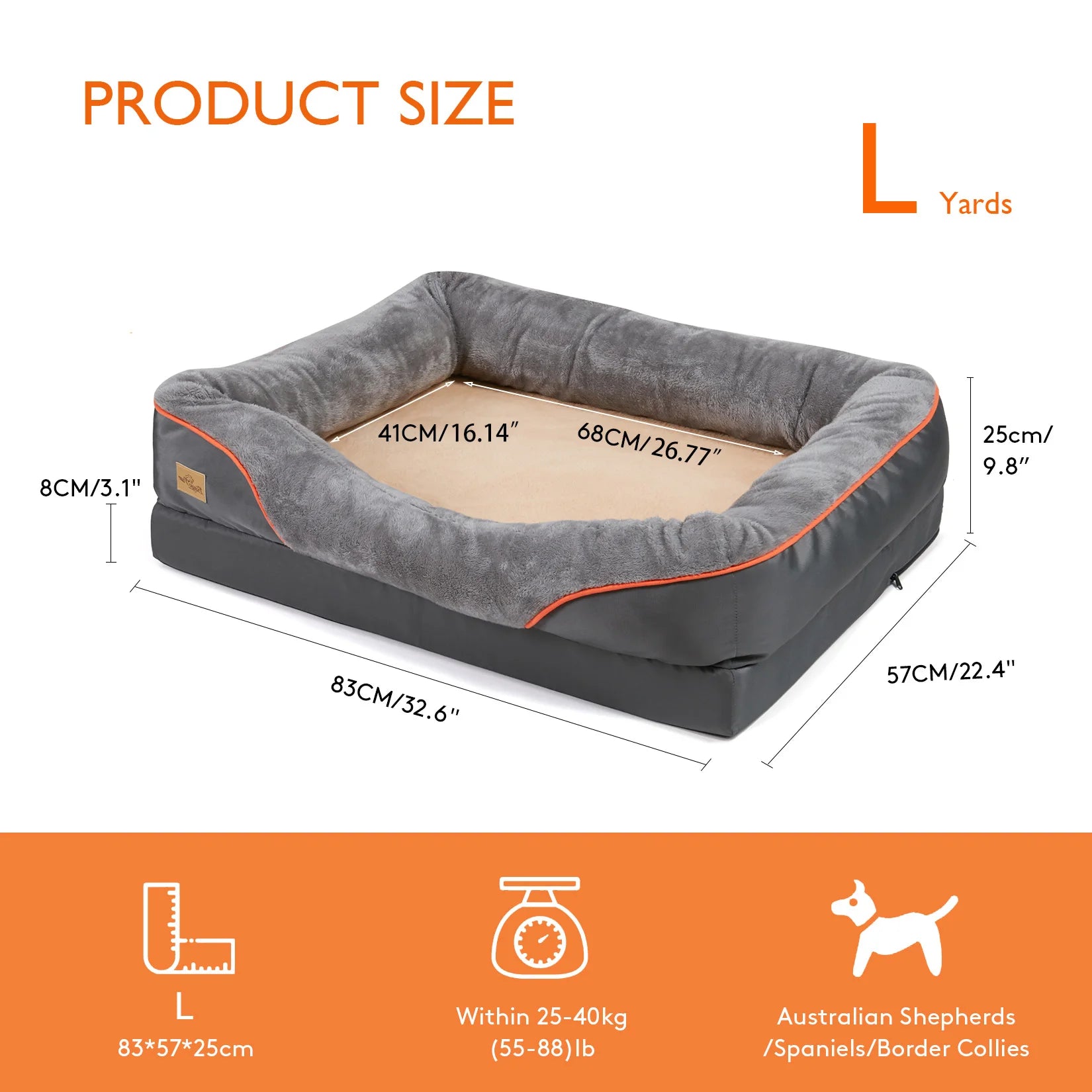 BINGOPAW Dog Bed Soft Anti Allergy Warm Fleece Washable Cover - Arthur's Wellness Emporium