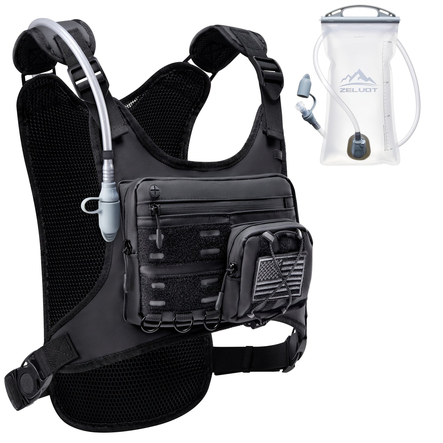 Running Hydration Vest With 67.63oz Water Bladder - Arthur's Wellness Emporium