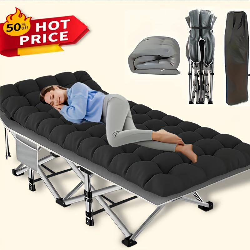 DEYUI Folding Bed With Mattress For Camping And Guests - Arthur's Wellness Emporium