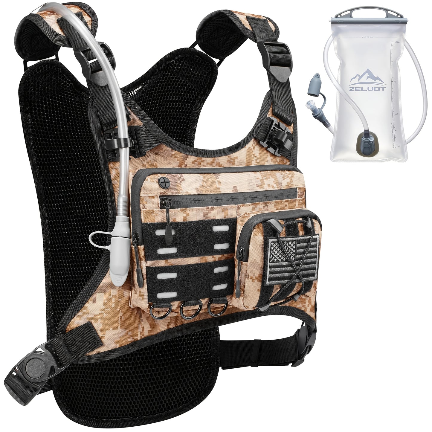 Running Hydration Vest With 67.63oz Water Bladder - Arthur's Wellness Emporium