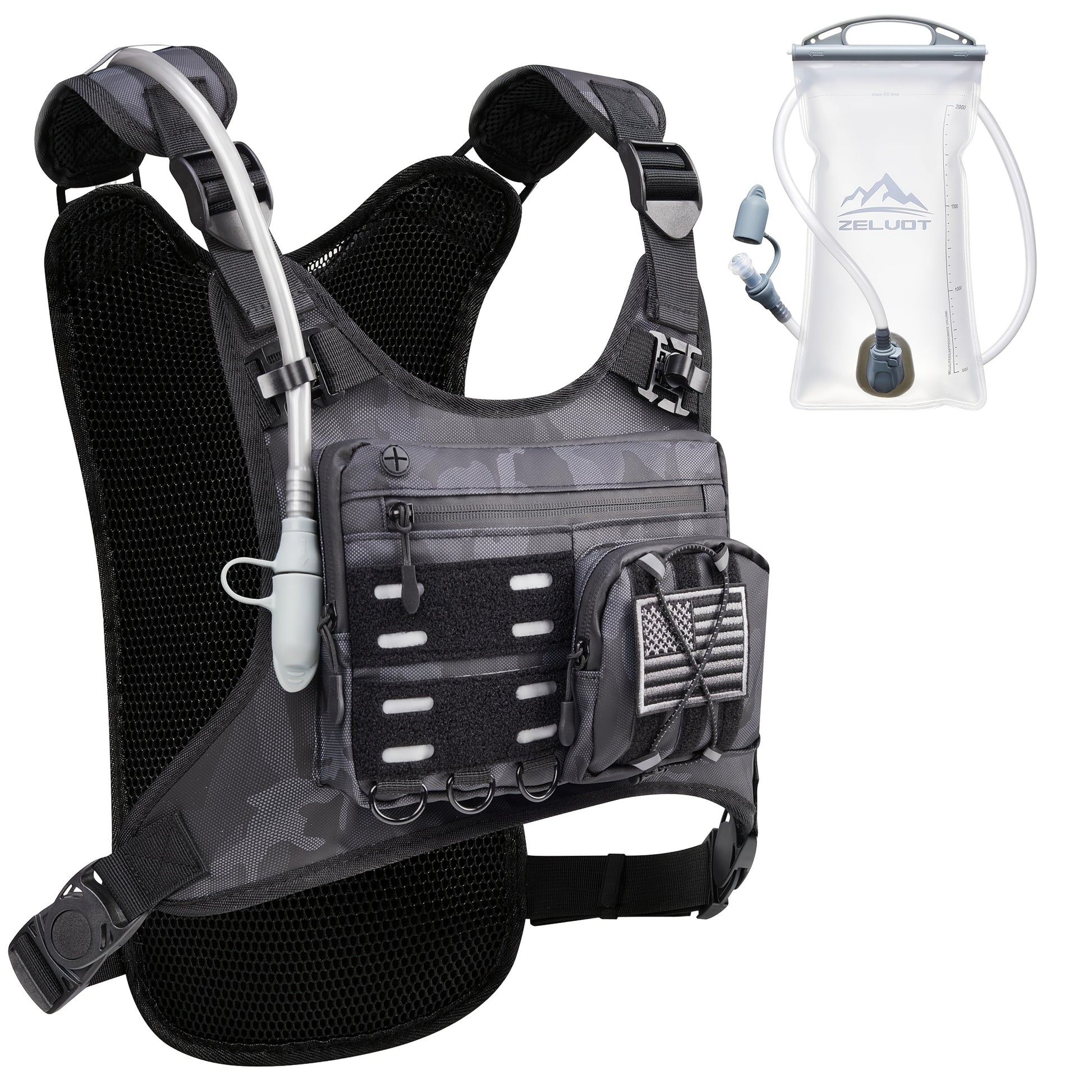 Running Hydration Vest With 67.63oz Water Bladder - Arthur's Wellness Emporium