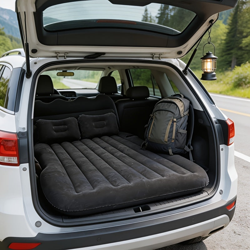 Inflatable Car Bed With Flocked Surface For Camping And Travel - Arthur's Wellness Emporium