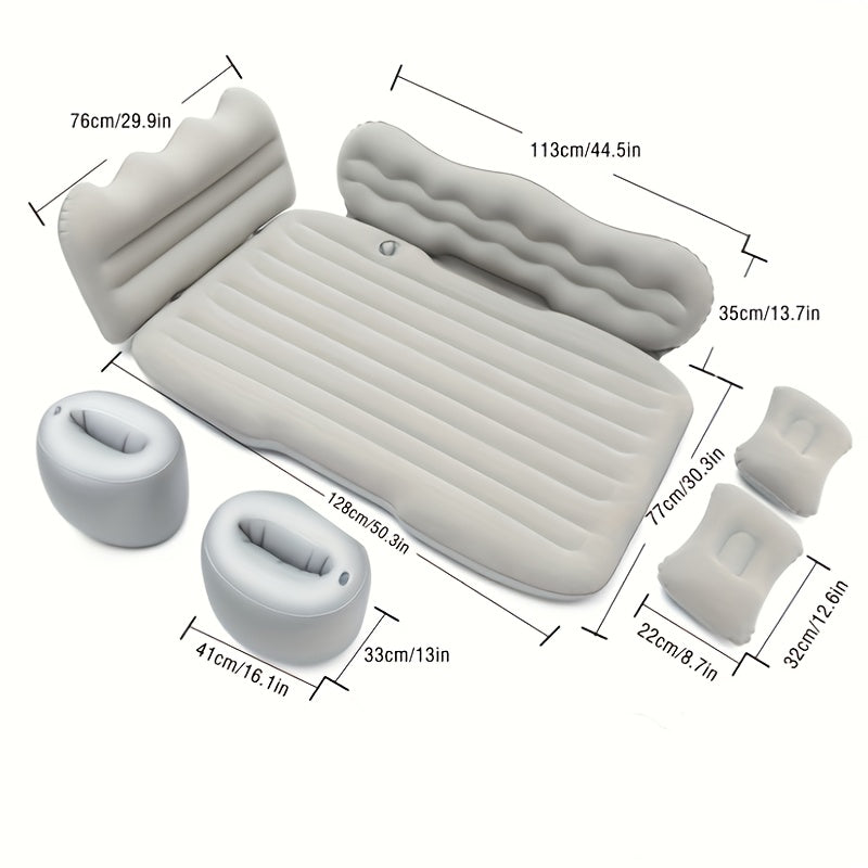 Inflatable Car Bed With Flocked Surface For Camping And Travel - Arthur's Wellness Emporium