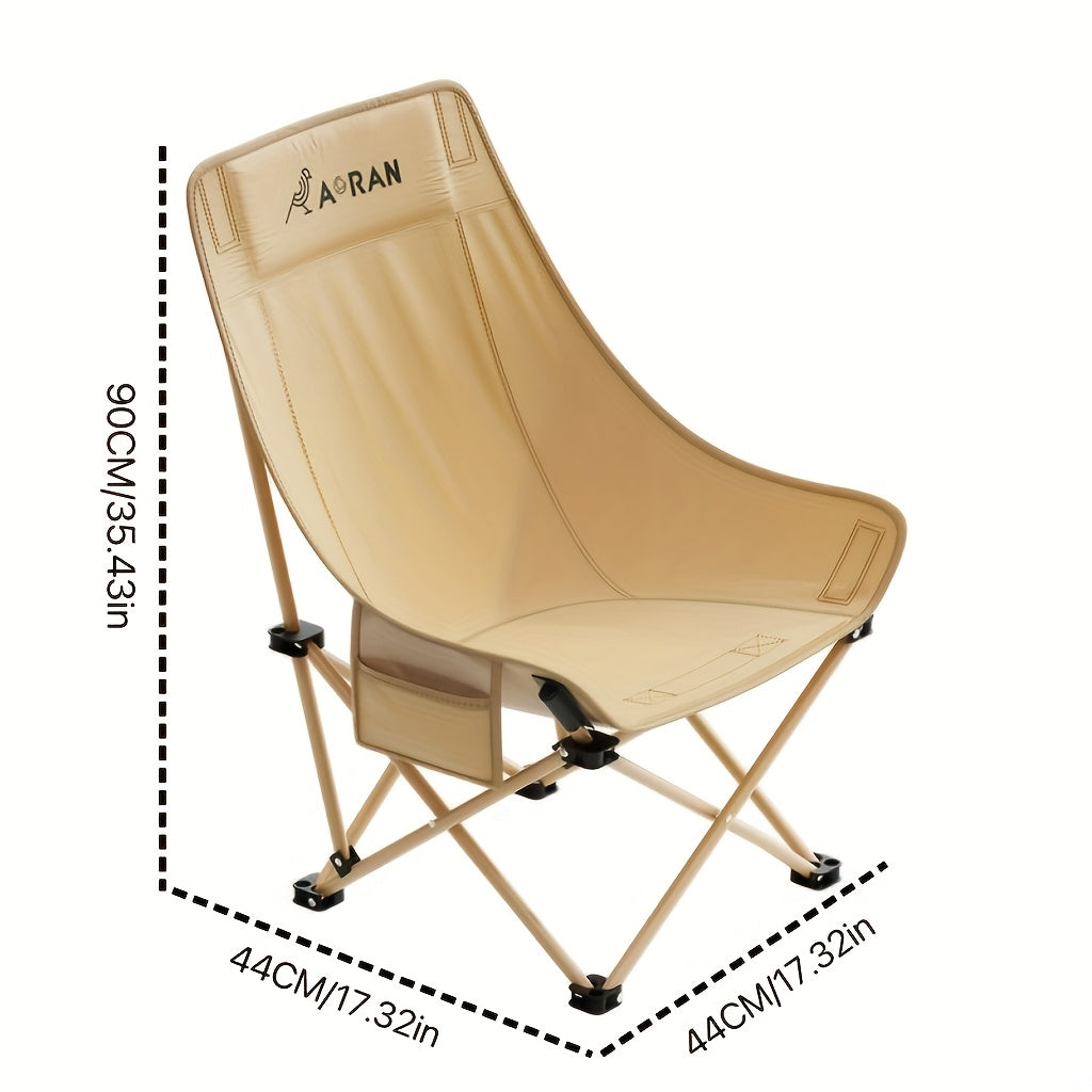 Aoran Folding Moon Chair High Back Outdoor Iron Alloy - Arthur's Wellness Emporium