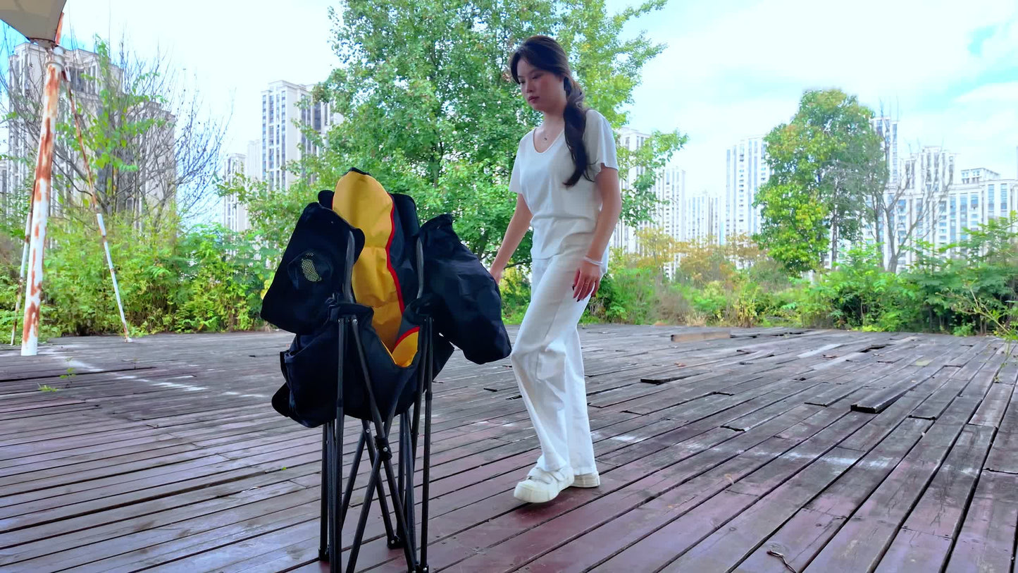 Tusheng Outdoor Portable Folding Camping Insulated Chair With Lumbar Support - Arthur's Wellness Emporium