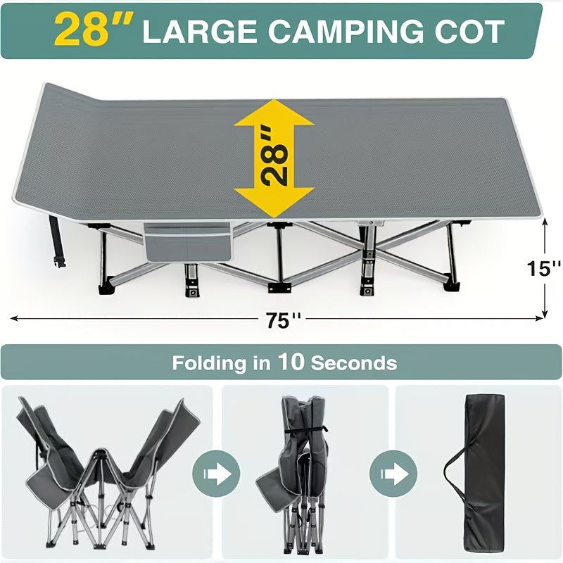 DEYUI Folding Bed With Mattress For Camping And Guests - Arthur's Wellness Emporium