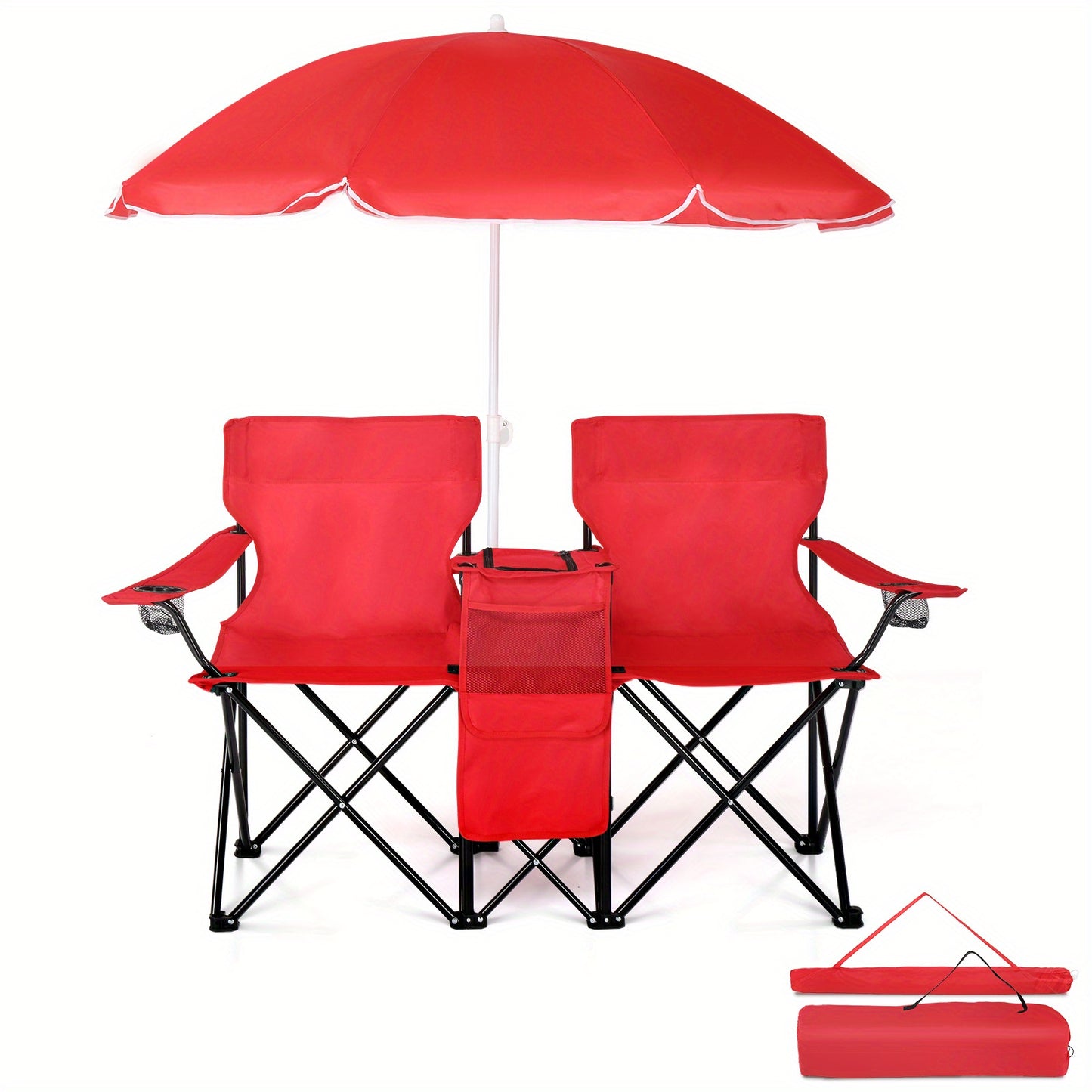 LEADZM Fishing Chair With Umbrella For Outdoor Patio - Arthur's Wellness Emporium
