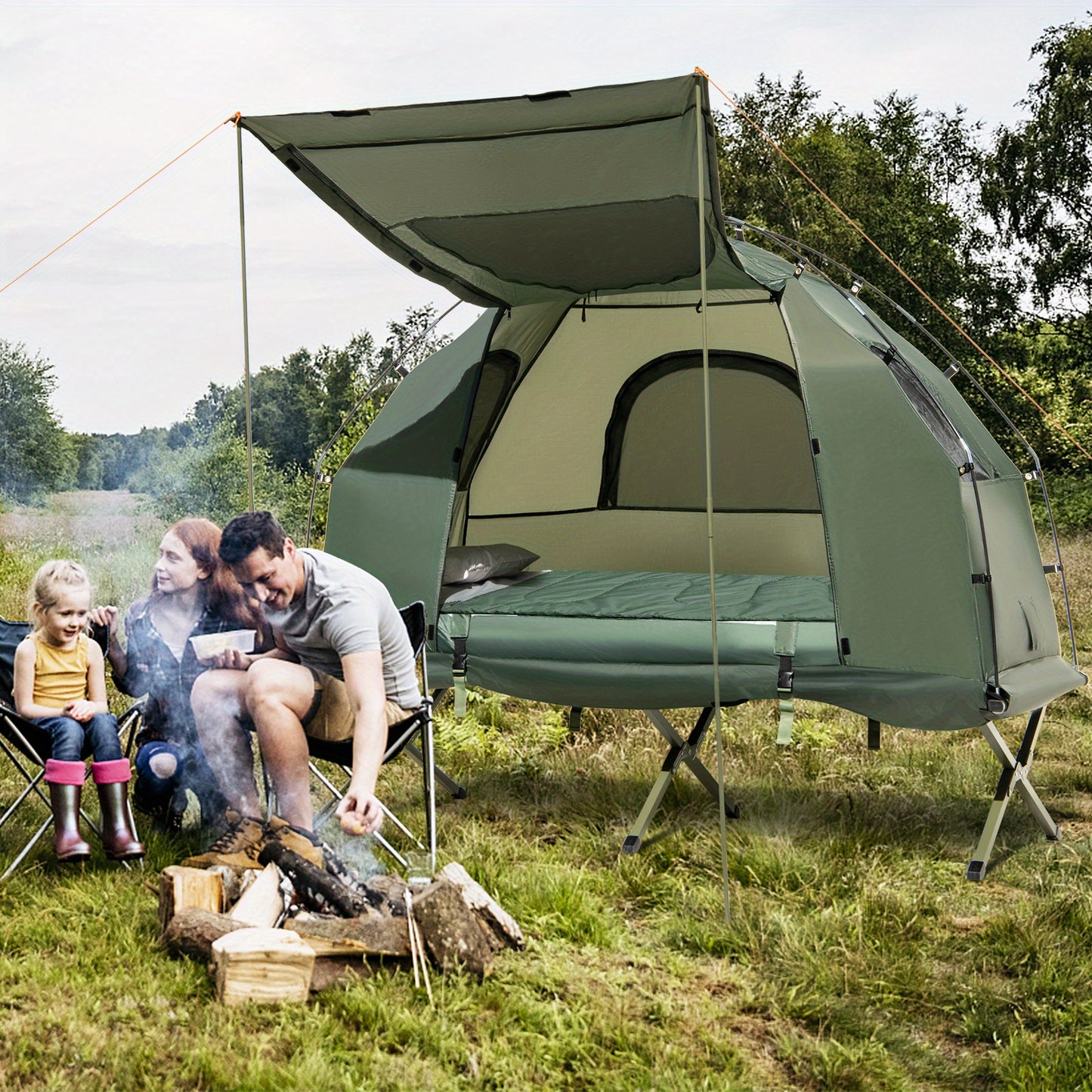Multigot Outdoor Foldable Camping Tent Cot Five In One Pad - Arthur's Wellness Emporium