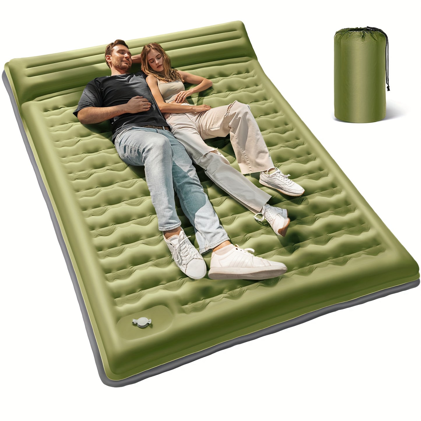 Self Inflating Sleeping Pad For Two With Built In Pump - Arthur's Wellness Emporium