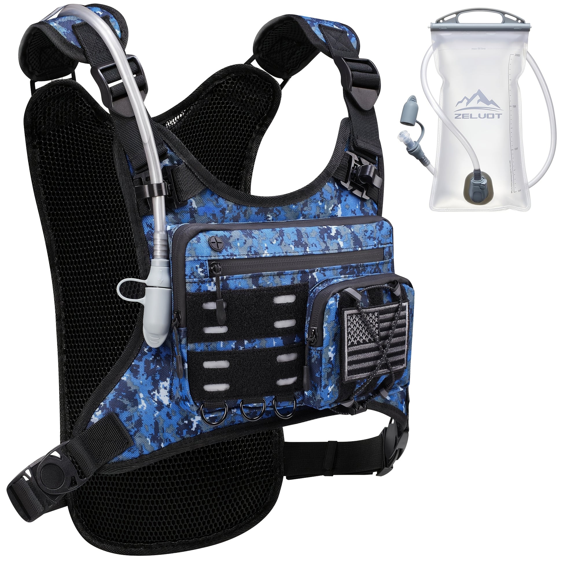 Running Hydration Vest With 67.63oz Water Bladder - Arthur's Wellness Emporium