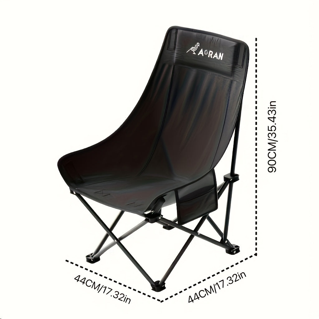 Aoran Folding Moon Chair High Back Outdoor Iron Alloy - Arthur's Wellness Emporium