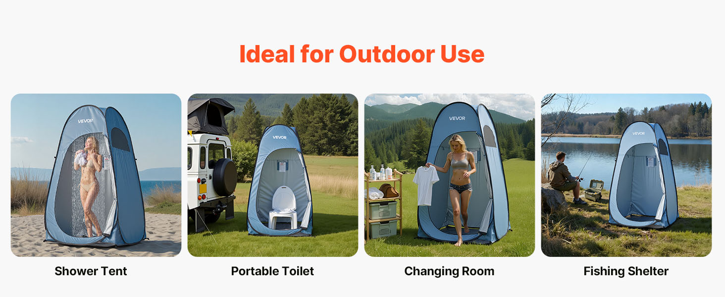 SucceBuy Pop Up Shower Tent Instant Portable Privacy Changing Room - Arthur's Wellness Emporium
